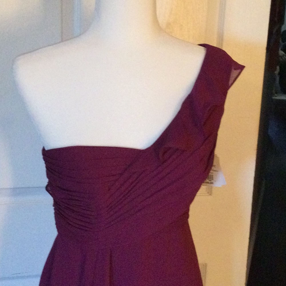 Sangria bridesmaid dress